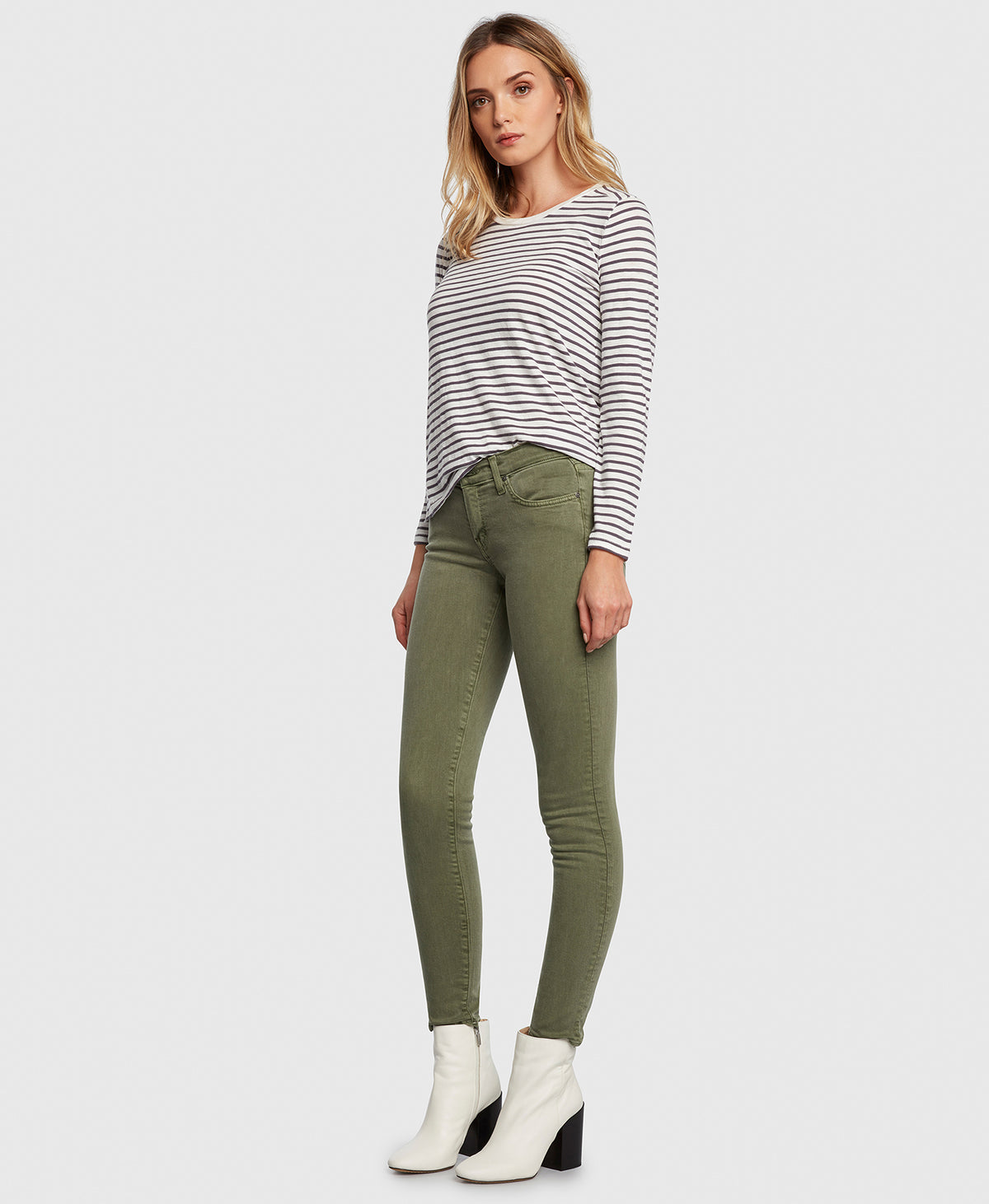 Principle Women's Jeans DREAMER in Eden green twill side